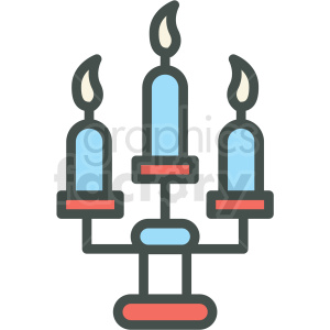 candle stick halloween vector icon image clipart.