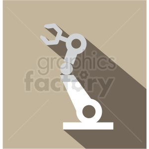automated robotic arm vector icon clip art clipart.
