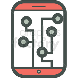 analytics smart device vector icon clipart. Royalty-free icon # 406904