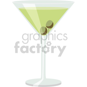 clipart - martini glass flat icons.