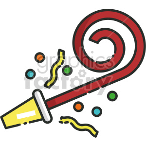 new year whistle bomb clipart. Royalty-free icon # 407422