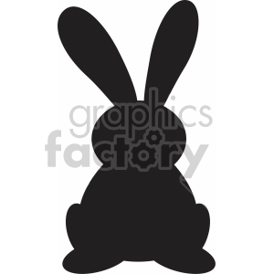 clipart - easter bunny ears up svg cut file.