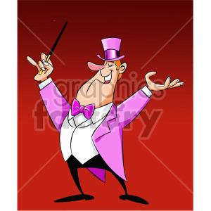 cartoon magician clipart. Royalty-free image # 407914