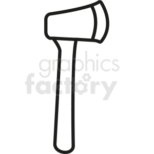 vector axe outline icon clipart. Commercial use image # 409116