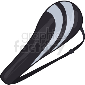 clipart - tennis racket case vector clipart.
