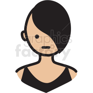 girl avatar vector clipart clipart. Royalty-free icon # 409783