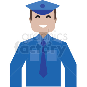 people cartoon career jobs occupations police cop man
