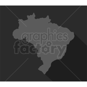 clipart - Brazil vector on dark background.
