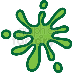 splat paint+splat splatter green