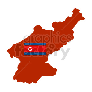 clipart - Flag of North Korea 6.