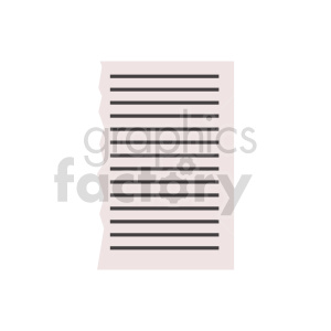 clipart - ripped piece of paper vector.