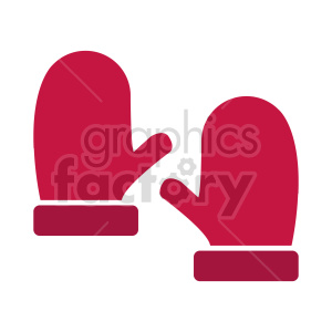 red mittens clipart .