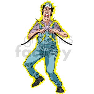 guy getting electrocuted clipart clipart. Royalty-free image # 416786