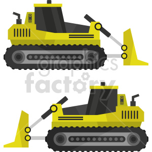 bulldozer bundle vector graphic clipart.