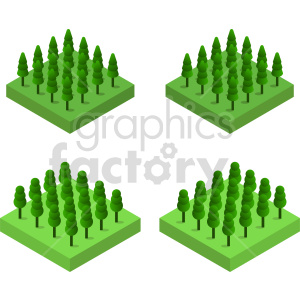 tree bundle vector graphic clipart. Royalty-free image # 417423