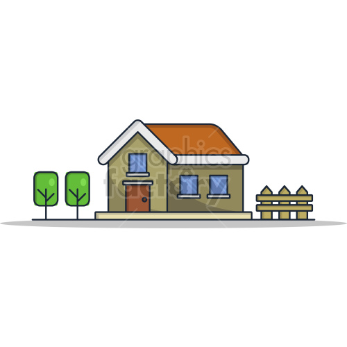 real estate home icon vector clipart