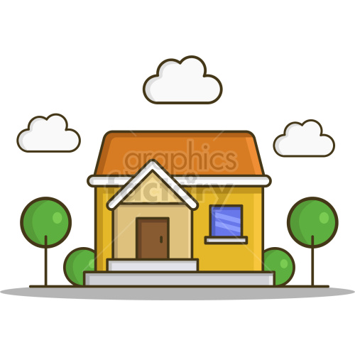 small home icon vector clipart clipart. Royalty-free image # 418226