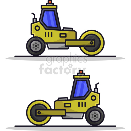 steam rollers vector icon bundle clipart. Commercial use image # 418263