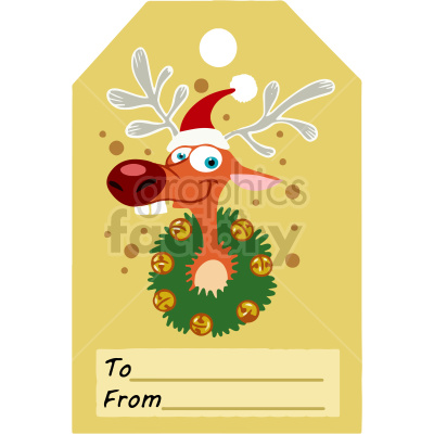 christmas gift+tags reindeer