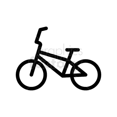vector graphic of bmx bicycle icon