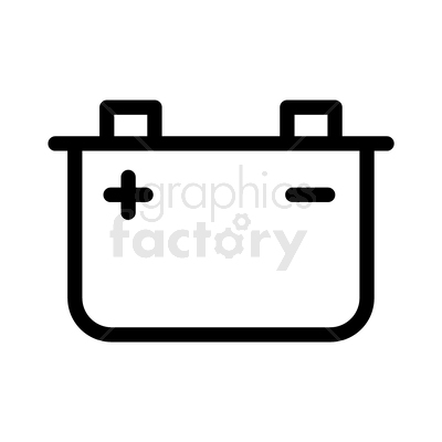 vector car battery icon