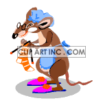   mouse rat rats mice knitting knit yarn  animals037.gif Animations 2D Animals 