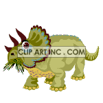   dinosaur dinosaurs dino dinos cartoons funny three horn  dino-003yy.gif Animations 2D Animals triceratop triceratops 