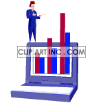   charts graph business chart graphs laptops laptop computer computers  diagram030aa.gif Animations 2D Business Charts 
