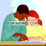 animated  reading circle clipart. Commercial use image # 119836