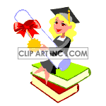   education school graduation graduations student students books diploma  education_0904_006.gif Animations 2D Education 
