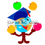   education school teaching teacher teachers juggling earth globe  education021yy.gif Animations 2D Education 