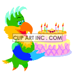   birthday birthdays aniversaries aniversary cake cakes bird birds party parties happy  0_birthday014.gif Animations 2D Holidays Birthdays 