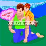   fathers day dad happy love family  father018.gif Animations 2D Holidays Fathers Day 