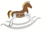animated rocking horse clipart.