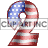 This animated gif is the number 2 , with the USA's flag as its background. The flag is waving, but the number remains still