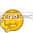   smilie smilies animations face faces hhmmm thinking  193.gif Animations Mini Smilies 
