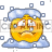   smilie smilies animations face faces winter snow snowing cold weather  233.gif Animations Mini Smilies 