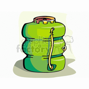 Green Fuel Barrel clipart. Royalty-free image # 128277