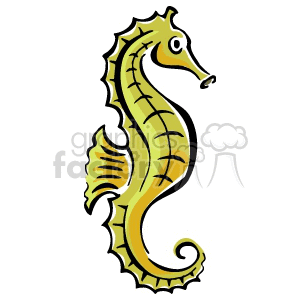 Seahorse clipart. Royalty-free image # 129487