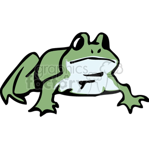 Large cartoon frog clipart. Royalty-free icon # 129826