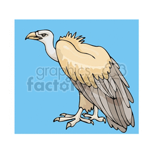 Golden vulture clipart. Commercial use image # 130386