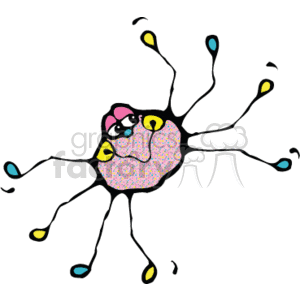 cute pink spider clipart. Royalty-free image # 133076
