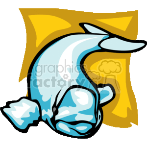 blue whale  clipart. Royalty-free image # 133570