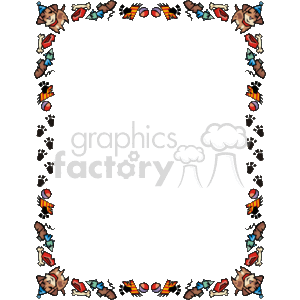 Playfull Puppy Border clipart. Royalty-free image # 133987