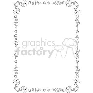 Heart border clipart. Commercial use image # 134017