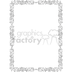 Black and white bone border clipart. Commercial use image # 134027