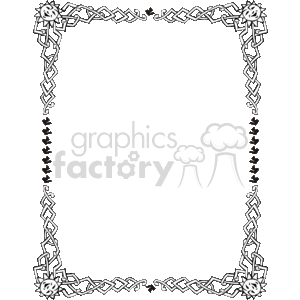 Black and white sun and chain border clipart. Royalty-free image # 134047