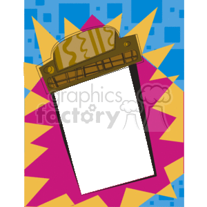 Clipboard photo frame clipart. Commercial use image # 134222