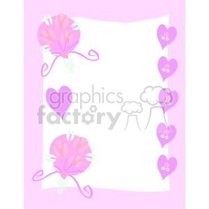 Pink heart border clipart. Royalty-free image # 134347