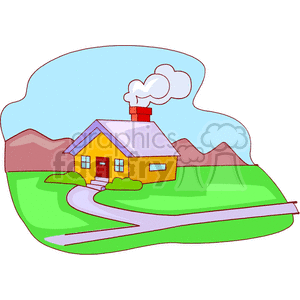   home homes house houses real estate  house705.gif Clip Art Buildings 